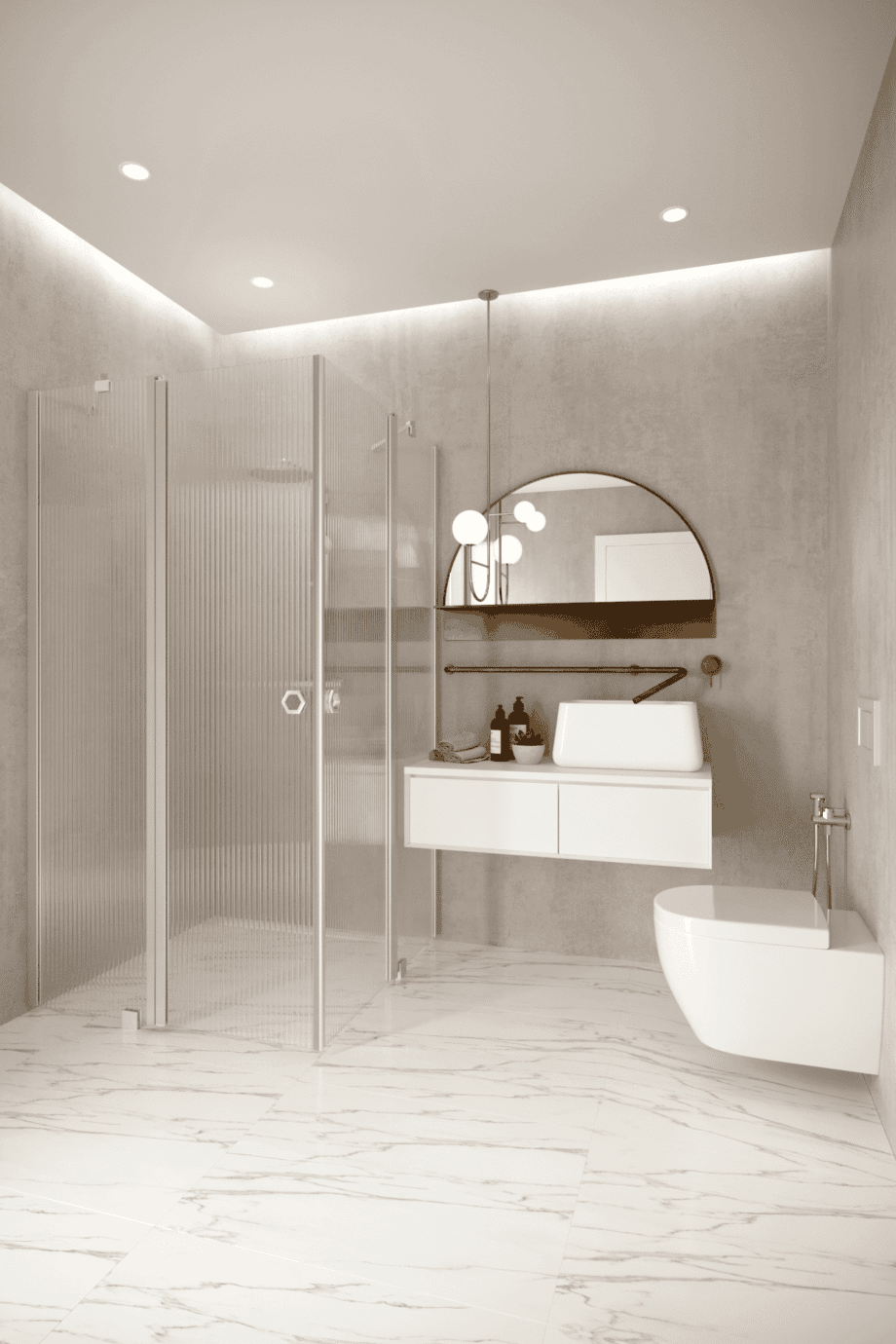 Shower enclosure Hietakari Forma 379, hinged door with fixed part + hinged door with fixed part – 5