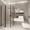 Shower enclosure Hietakari Forma 379, hinged door with fixed part + hinged door with fixed part – 6