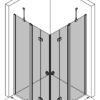 Shower enclosure Hietakari Forma 381 ā 3D drawing Shower enclosure Hietakari Forma 381, folding door with fixed part + folding door with fixed part ā 3