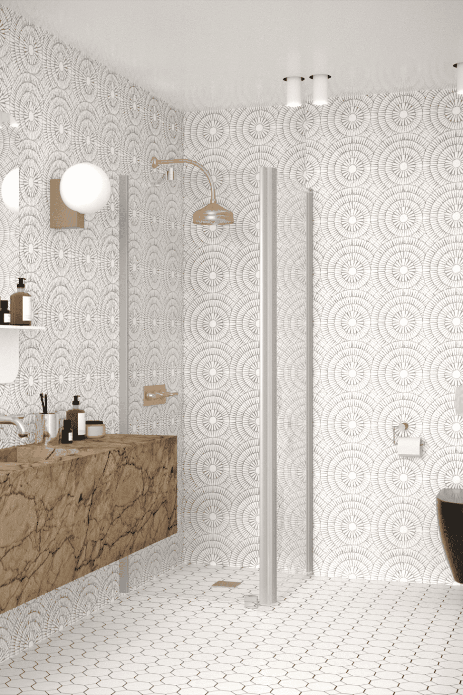 Shower enclosure Hietakari Infinia 251, aluminium frame, clear glass Shower enclosure Hietakari Infinia 251, aluminium frame, clear glass