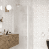 Shower enclosure Hietakari Infinia 251, white frame, Chinchilla patterned glass Shower enclosure Hietakari Infinia 251, white frame, Chinchilla patterned glass