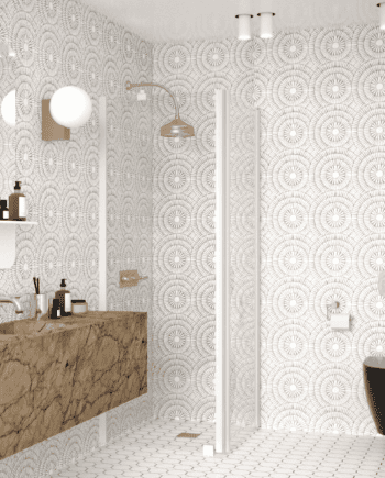 Shower enclosure Hietakari Infinia 251, fixed wall + hinged door
