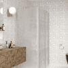 Shower enclosure Hietakari Infinia 254, aluminium frame, Chinchilla patterned glass Shower enclosure Hietakari Infinia 254, aluminium frame, Chinchilla patterned glass