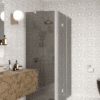 Shower enclosure Hietakari Infinia 254, aluminium frame, grey tinted glass Shower enclosure Hietakari Infinia 254, aluminium frame, grey tinted glass
