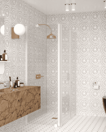 Shower enclosure Hietakari Infinia 254, white frame, clear glass