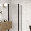 Shower enclosure Hietakari Infinia 255, black frame, Chinchilla patterned glass Shower enclosure Hietakari Infinia 255, black frame, Chinchilla patterned glass