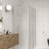Shower enclosure Hietakari Infinia 257, aluminium frame, Chinchilla patterned glass Shower enclosure Hietakari Infinia 257, aluminium frame, Chinchilla patterned glass