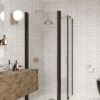 Shower enclosure Hietakari Infinia 257, black frame, clear glass Shower enclosure Hietakari Infinia 257, black frame, clear glass
