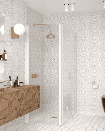 Shower enclosure Hietakari Infinia 258, hinged door + folding door with fixed part