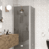 Shower enclosure Hietakari Infinia 259, aluminium frame, grey tinted glass Shower enclosure Hietakari Infinia 259, aluminium frame, grey tinted glass