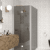 Shower enclosure Hietakari Infinia 260, aluminium frame, grey tinted glass Shower enclosure Hietakari Infinia 260, aluminium frame, grey tinted glass