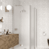 Shower enclosure Hietakari Infinia 260, aluminium frame, satin frosted glass Shower enclosure Hietakari Infinia 260, aluminium frame, satin frosted glass
