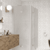 Shower enclosure Hietakari Infinia 261, aluminium frame, Chinchilla patterned glass Shower enclosure Hietakari Infinia 261, aluminium frame, Chinchilla patterned glass