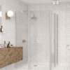 Shower enclosure Hietakari Infinia 262, aluminium frame, clear glass Shower enclosure Hietakari Infinia 262, hinged door with fixed part + hinged door with fixed part – 4