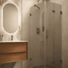 Shower enclosure Hietakari Vetro 541, Cocoa fittings, grey tinted glass Shower enclosure Hietakari Vetro 541, Cocoa fittings, grey tinted glass