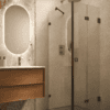 Shower enclosure Hietakari Vetro 541, black fittings, clear glass Shower enclosure Hietakari Vetro 541, black fittings, clear glass
