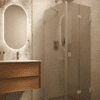 Shower enclosure Hietakari Vetro 541, Sand fittings, bronze tinted glass Shower enclosure Hietakari Vetro 541, Sand fittings, bronze tinted glass