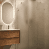 Shower enclosure Hietakari Vetro 542, chrome fittings, satin frosted glass Shower enclosure Hietakari Vetro 542, chrome fittings, satin frosted glass