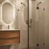 Shower enclosure Hietakari Vetro 542, black fittings, super bright glass Shower enclosure Hietakari Vetro 542, black fittings, super bright glass