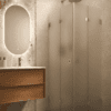 Shower enclosure Hietakari Vetro 546, brushed fittings, super bright satin glass Shower enclosure Hietakari Vetro 546, brushed fittings, super bright satin glass