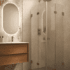 Shower enclosure Hietakari Vetro 546, Mocha fittings, super bright glass Shower enclosure Hietakari Vetro 546, Mocha fittings, super bright glass