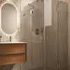 Shower enclosure Hietakari Vetro 548, chrome fittings, grey tinted glass Shower enclosure Hietakari Vetro 548, chrome fittings, grey tinted glass