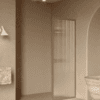 Fixed shower screen Hietakari Bläk 731 New York, Sand frame, reeded glass Fixed shower screen Hietakari Bläk 731 New York, Sand frame, reeded glass