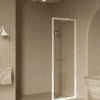 Fixed shower screen Hietakari Bläk 731 New York, white frame, clear glass Fixed shower screen Hietakari Bläk 731 New York, white frame, clear glass
