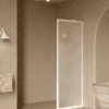 Fixed shower screen Hietakari Bläk 731 New York, white frame, satin frosted glass Fixed shower screen Hietakari Bläk 731 New York, white frame, satin frosted glass
