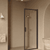Hinged shower door Hietakari Bläk 732 New York, Cocoa frame, clear glass Hinged shower door Hietakari Bläk 732 New York – 7