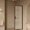 Hinged shower door Hietakari Bläk 732 New York, Cocoa frame, reeded glass Hinged shower door Hietakari Bläk 732 New York, Cocoa frame, reeded glass