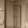 Hinged shower door Hietakari Bläk 732 New York, Mocha frame, grey tinted glass Hinged shower door Hietakari Bläk 732 New York, Mocha frame, grey tinted glass