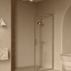 Hinged shower door Hietakari Bläk 732 New York, Sand frame, clear glass Hinged shower door Hietakari Bläk 732 New York, Sand frame, clear glass