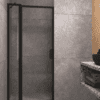 Hinged shower screen with fixed part Hietakari Bläk 733 New York – 5