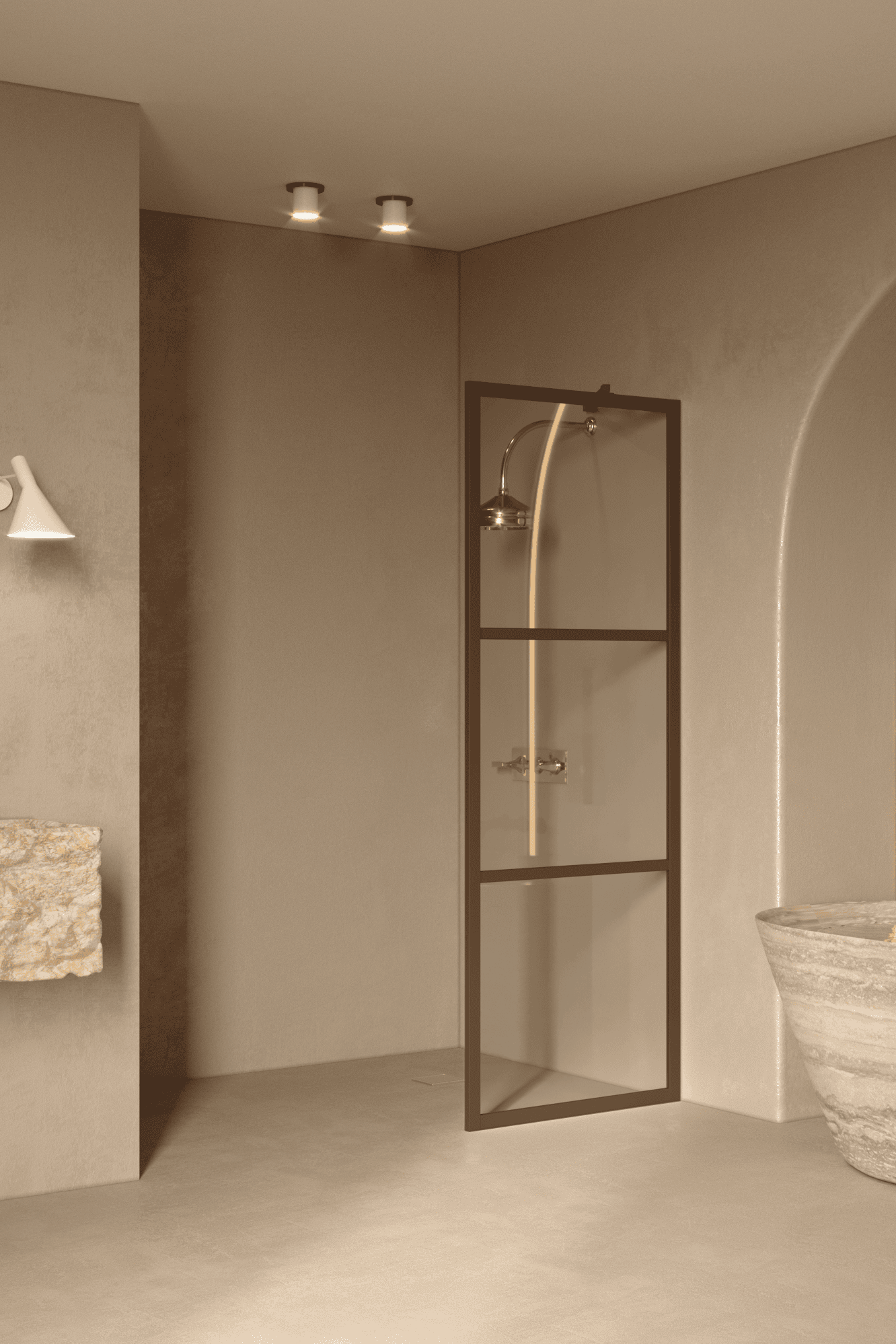 Fixed shower screen Hietakari Bläk 734 Tokyo – 6