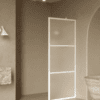 Fixed shower screen Hietakari Bläk 734 Tokyo, white frame, satin frosted glass Fixed shower screen Hietakari Bläk 734 Tokyo, white frame, satin frosted glass