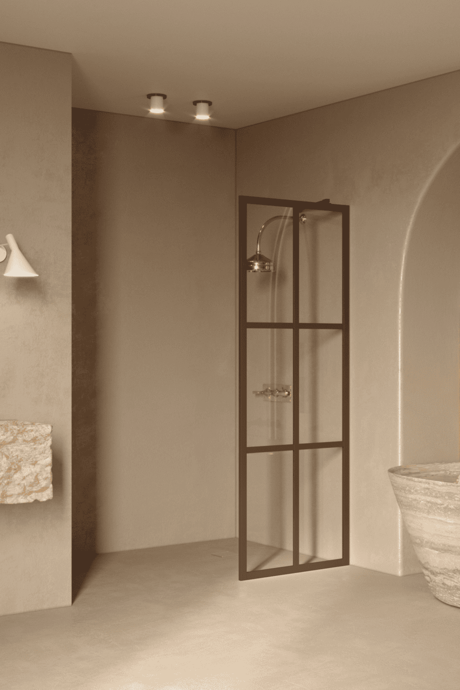 Fixed shower screen Hietakari Bläk 737 Paris – 6