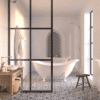 Fixed shower screen Hietakari Bläk 737 Paris – 4