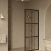 Fixed shower screen Hietakari Bläk 737 Paris, black frame, bronze tinted glass
