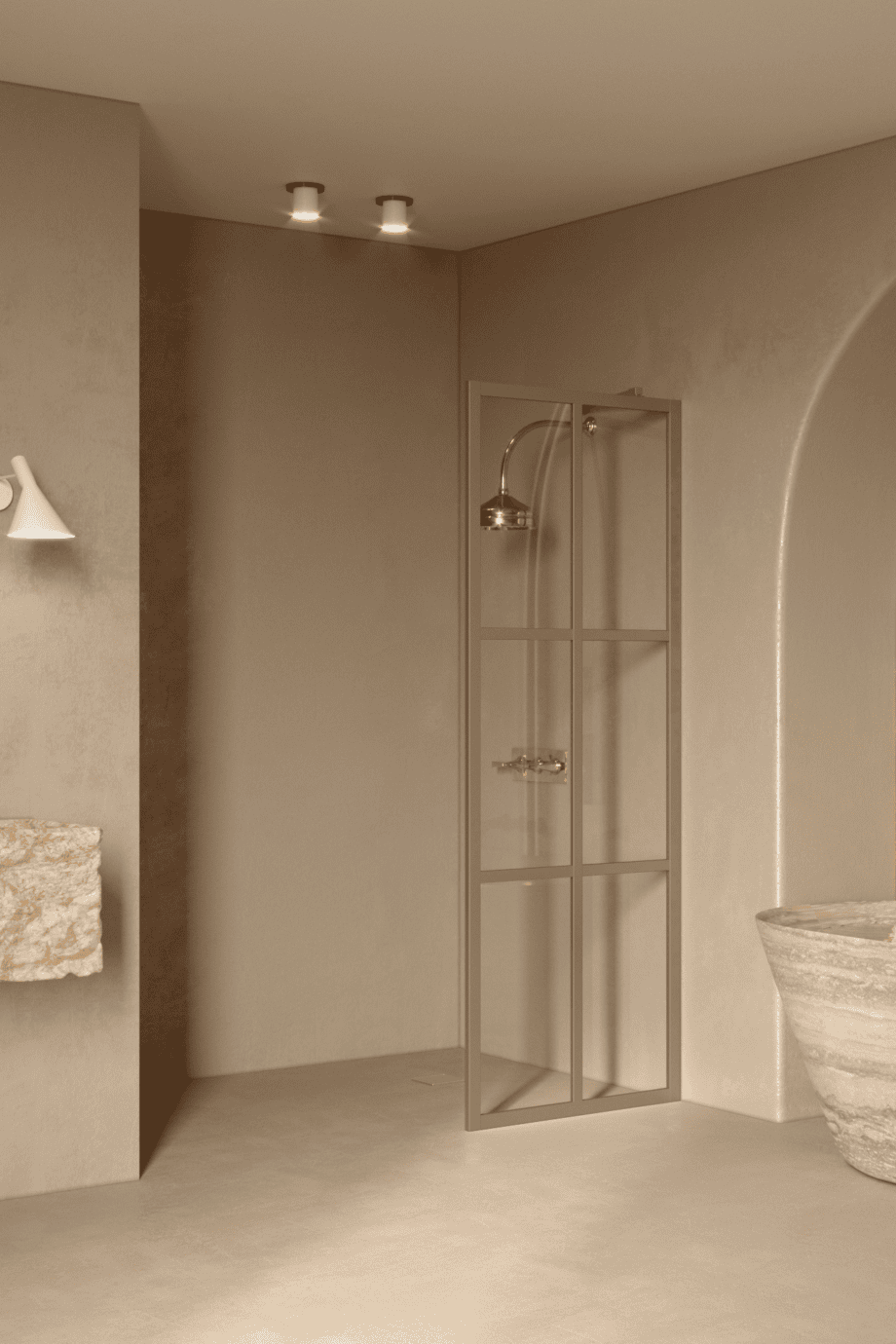 Fixed shower screen Hietakari Bläk 737 Paris – 5
