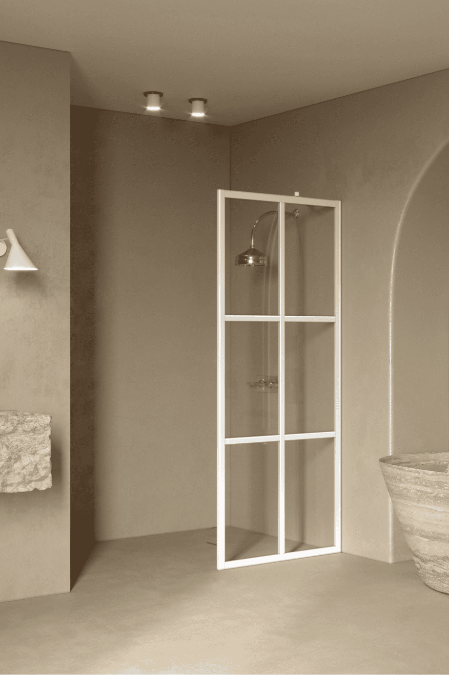 Fixed shower screen Hietakari Bläk 737 Paris