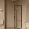 Hinged shower door Hietakari Bläk 738 Paris, Mocha frame, clear glass Hinged shower door Hietakari Bläk 738 Paris – 6