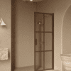 Hinged shower door Hietakari Bläk 738 Paris, Mocha frame, bronze tinted glass Hinged shower door Hietakari Bläk 738 Paris, Mocha frame, bronze tinted glass