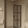 Hinged shower door Hietakari Bläk 738 Paris, black frame, bronze tinted glass Hinged shower door Hietakari Bläk 738 Paris, black frame, bronze tinted glass