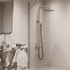 Fixed shower screen Hietakari Forma 301, Sand frame, super bright glass Fixed shower screen Hietakari Forma 301, Sand frame, super bright glass