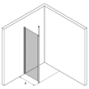 Shower screen with telescopic supports Hietakari Infinia 111 – dimension drawing Shower screen with telescopic supports Hietakari Infinia 111 – 2