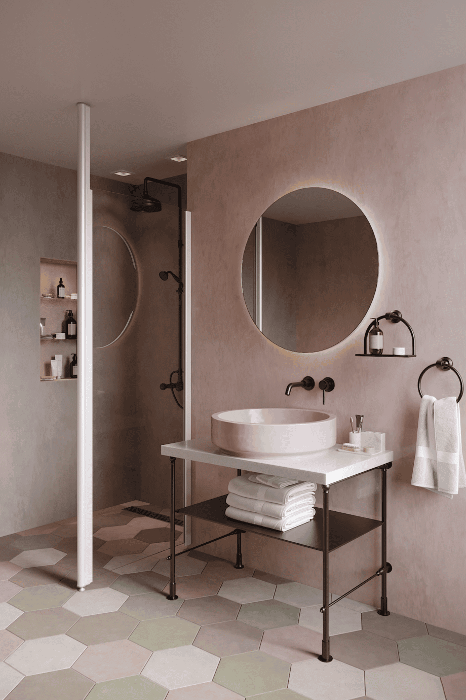Shower screen with fixed front post Hietakari Infinia 112