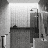 Fixed shower screen Hietakari Infinia 211, aluminium frame, grey tinted glass Fixed shower screen Hietakari Infinia 211, aluminium frame, grey tinted glass