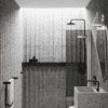 Hinged shower door Hietakari Infinia 212, aluminium frame, grey tinted glass Hinged shower door Hietakari Infinia 212, aluminium frame, grey tinted glass