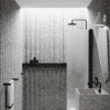 Hinged shower door Hietakari Infinia 212, black frame, Chinchilla patterned glass Hinged shower door Hietakari Infinia 212, black frame, Chinchilla patterned glass